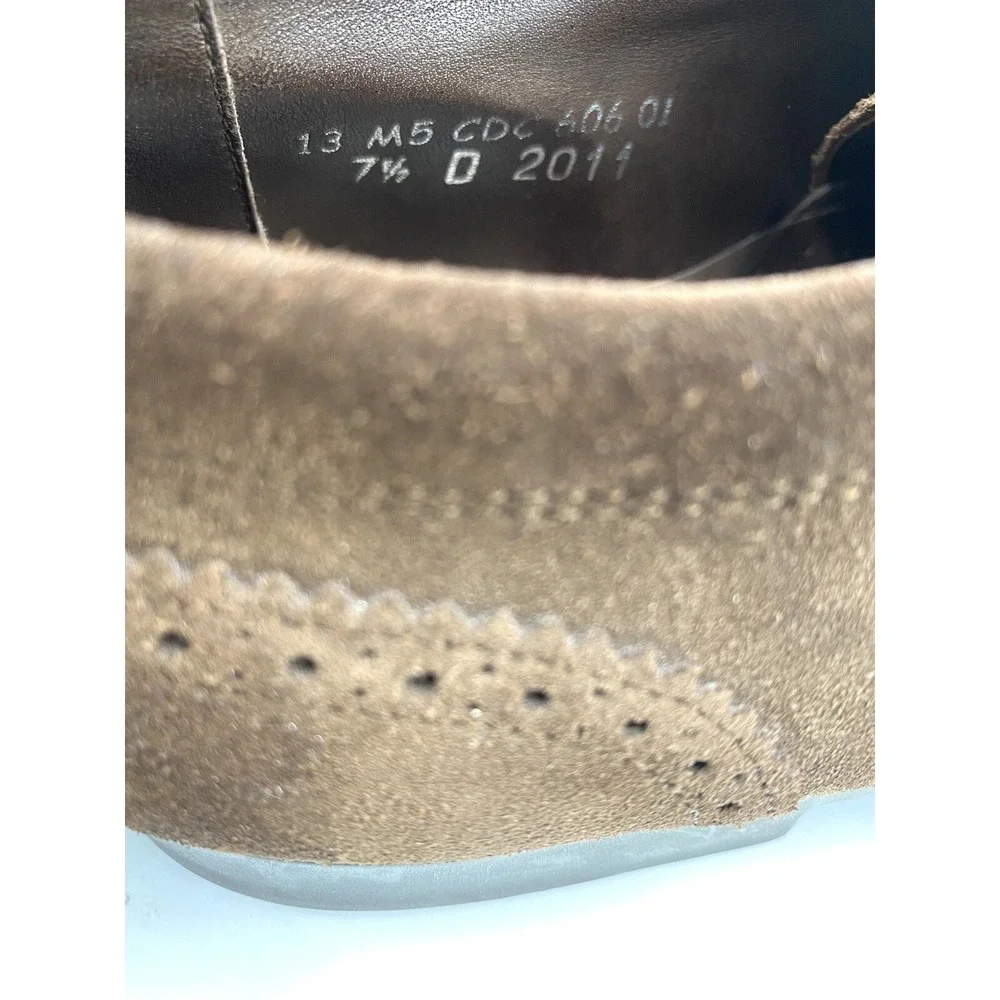 JM Weston Men's Suede Leather Oxford Dress Shoes Brown Size‎ 7.5 D